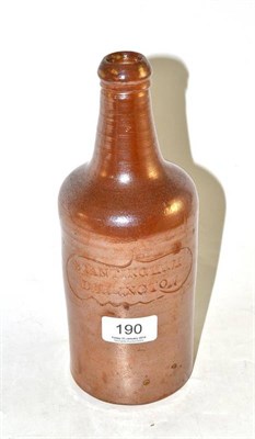 Lot 190 - A 19th century stoneware bottle, Brantingham Darlington, 24cm high