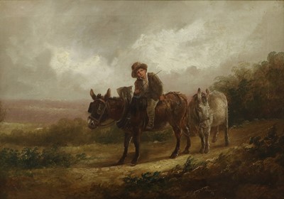 Lot 543 - Charles Waller Shayer (1826–1914) Boy riding a...