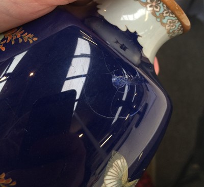 Lot 117 - A Pair of Japanese Cloisonne Vases, Meiji...