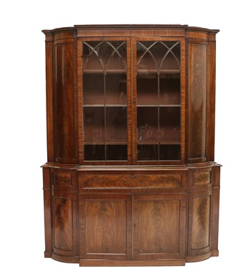 Lot 300 - A Late George III Mahogany Bookcase, early...