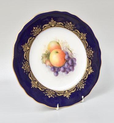 Lot 353 - A Royal Worcester Porcelain Plate, by Richard...
