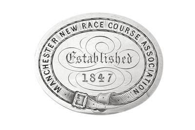 Lot 2245 - A Victorian Silver 'Manchester New Race Course' Badge or Token