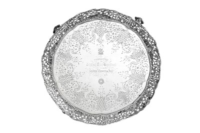 Lot 2314 - A Victorian Silver Salver