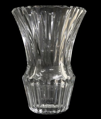 Lot 16 - A Baccarat Glass Vase, modern, of Mille Nuits...