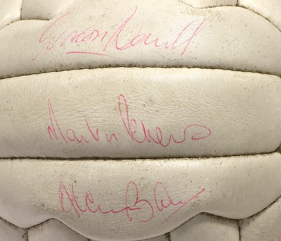 Lot 3066 - Summit Hand Sewn Leather Football With Various Mid-1960's Autographs