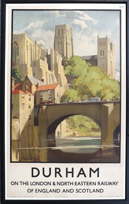 Lot 3205 - LNER Poster Durham On The London & North Eastern Railway Of England And Scotland, By Tittensor dr
