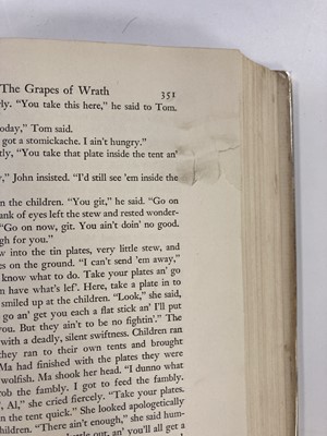 Lot 33 - Steinbeck (John). The Grapes of Wrath. New...