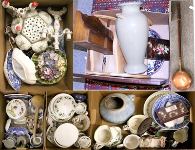 Lot 315 - Five boxes of Miscellaneous Mostly Ceramics,...