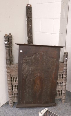 Lot 1446 - An 18th Century Oak Panel; together with one...