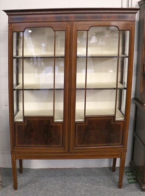 Lot 1419 - An Edwardian Inlaid Mahogany Display Cabinet,...