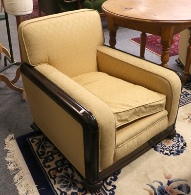 Lot 1217 - A 1920s Mahogany Framed Three Piece Suite,...