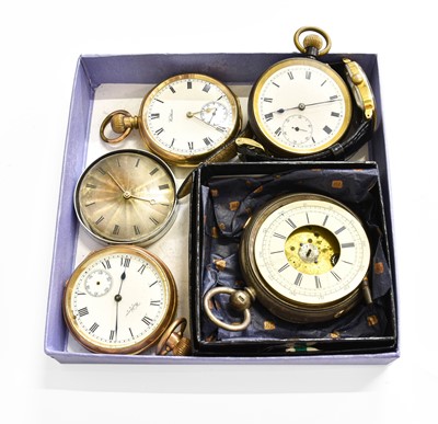 Lot 236 - Two Waltham Plated Pocket Watches, Gun Metal...