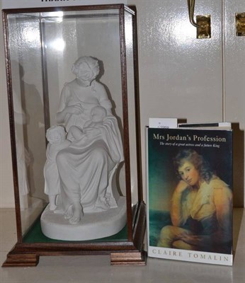 Lot 207 - Mrs Jordan' from the Royal Collection, inscribed Douglas Jennings under a glass case with book