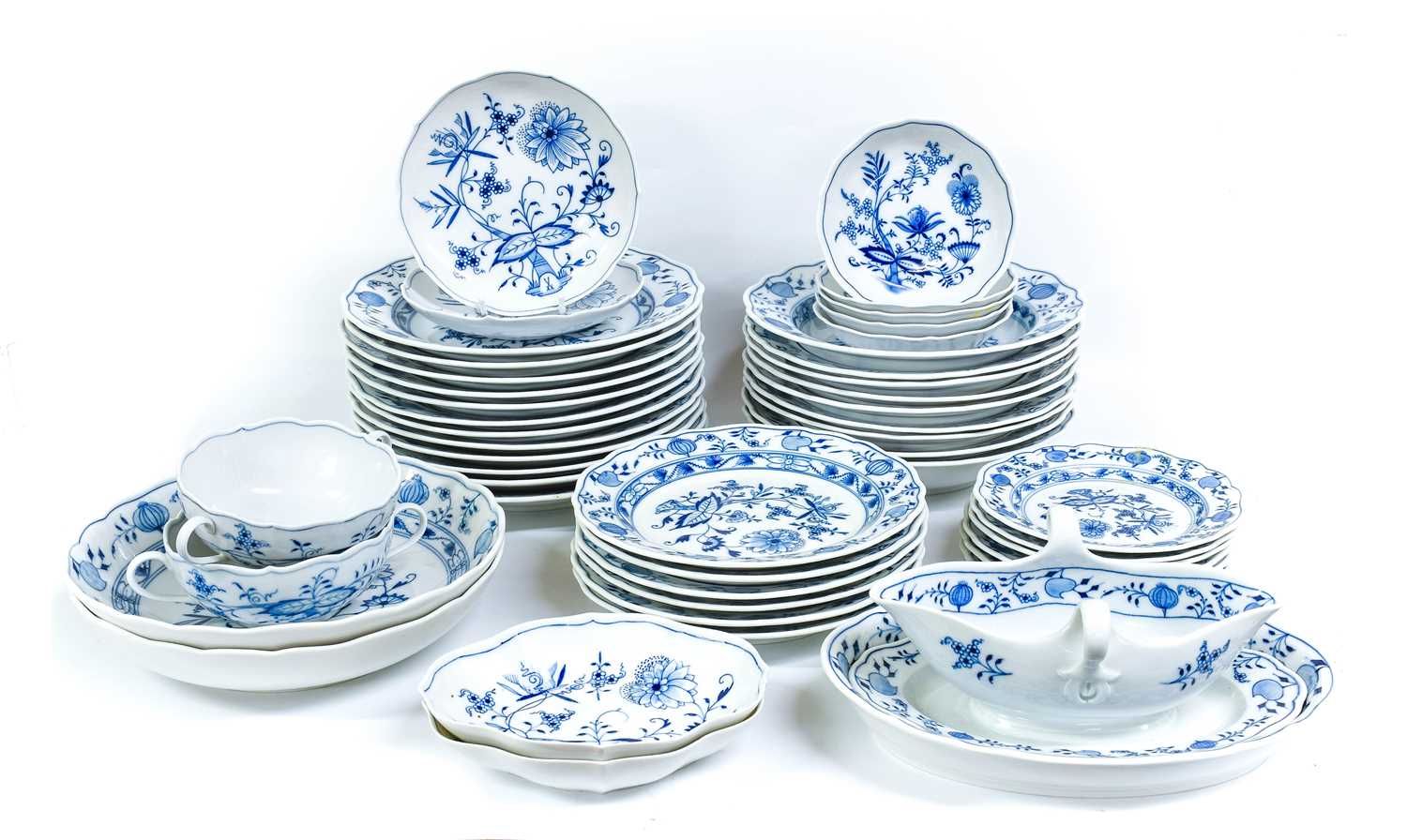 Lot 161 - A Meissen Porcelain Part Dinner Service, 20th...