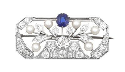 Lot 2309 - An Early 20th Century Sapphire, Diamond and...