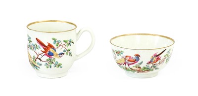 Lot 64 - A Worcester Porcelain Coffee Cup, Tea Bowl and...