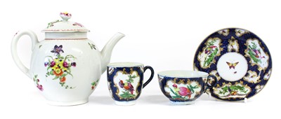 Lot 60 - A Worcester Porcelain Teapot and Cover, circa...