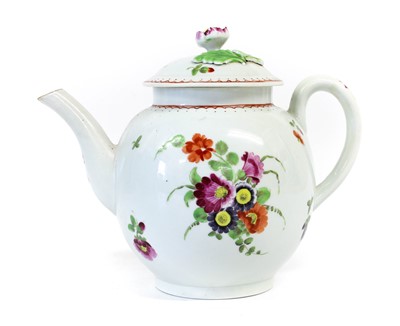 Lot 60 - A Worcester Porcelain Teapot and Cover, circa...