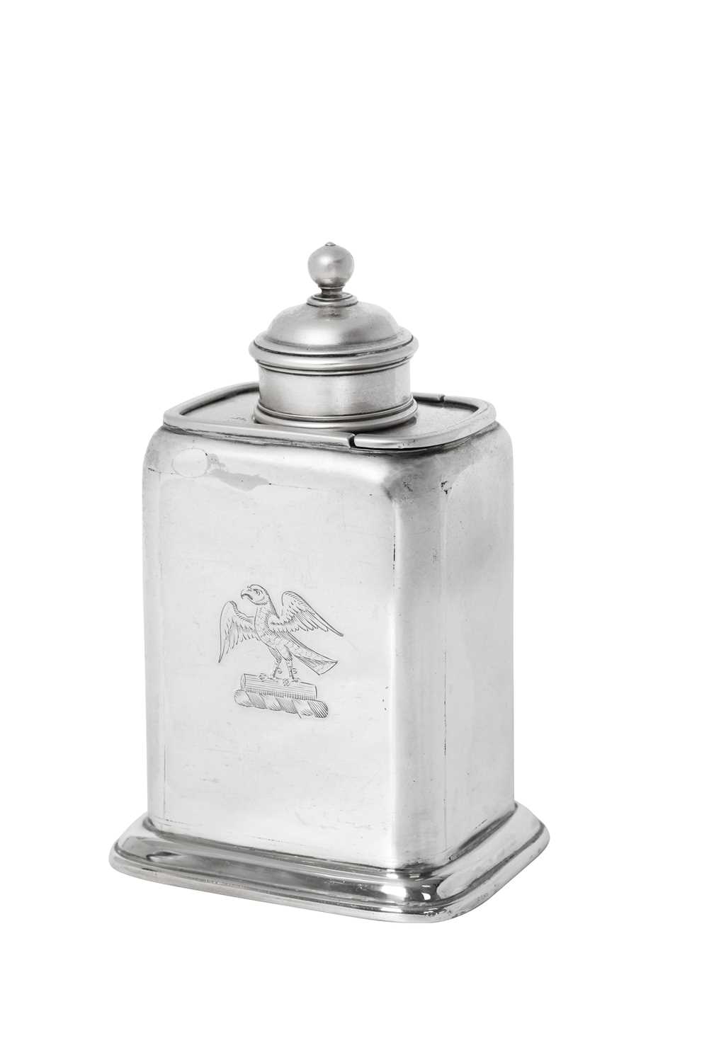 Lot 2001 - A Queen Anne Silver Tea-Caddy