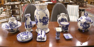 Lot 333 - Decorative 20th Century Blue and White...