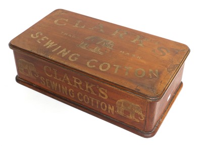 Lot 2072 - Early 20th Century Clark's Sewing Cotton Table...