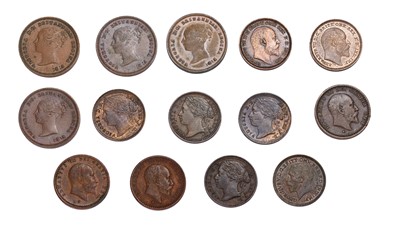 Lot 161 - Mixed Fractional Farthings, 14 coins to...