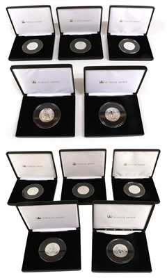 Lot 394 - Complete Set of 10x Queen's Beasts 2oz Silver...