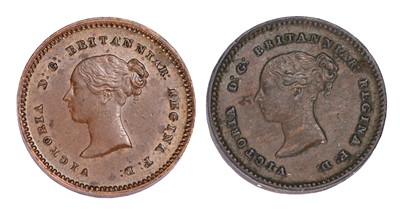 Lot 160 - 2x Victoria, Quarter Farthings 1839 and 1852,...
