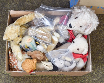 Lot 245 - A Box of Vintage and Modern Teddy Bears and...