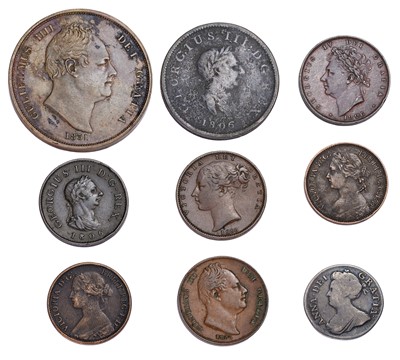Lot 150 - Small Assortment of British Copper Coinage;...