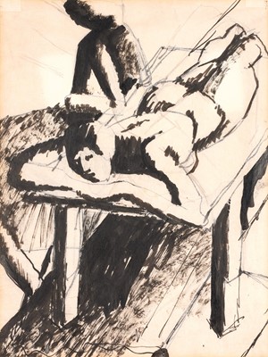 Lot 610 - David Bomberg (1890-1957) "Players Resting,...