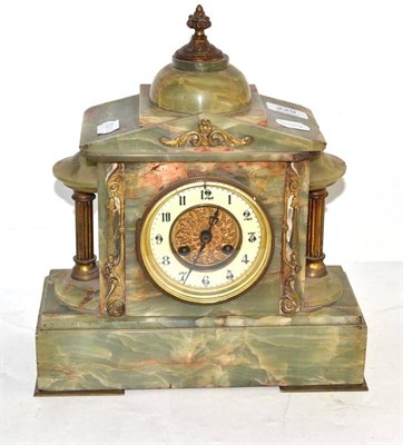 Lot 229 - Onyx mantel clock