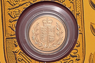 Lot 304 - Elizabeth II, Sovereign 2002; featuring golden...