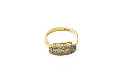 Lot 111 - A Diamond Cluster Ring, set throughout with...