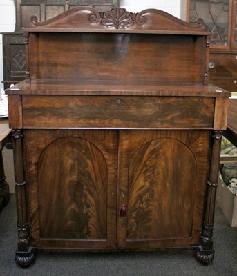 Lot 1326 - A Victorian Mahogany Chiffonier, with single...