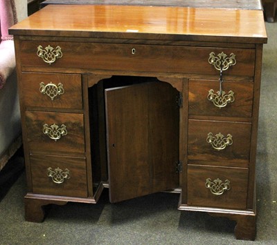 Lot 1277 - A George III Style Mahogany Dressing Table,...