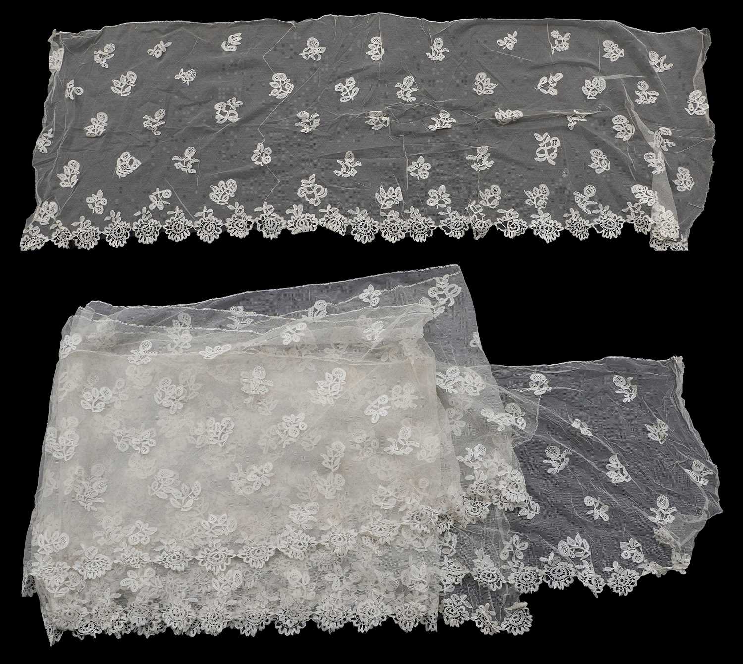 Lot 2065 - Late 19th Century Honiton Lace Appliqué...