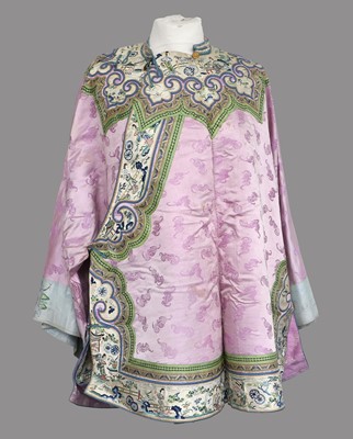 Lot 2202 - Early 20th Century Chinese Lilac Silk Jacket,...