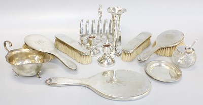 Lot 109 - A Collection of Assorted Silver and Silver...