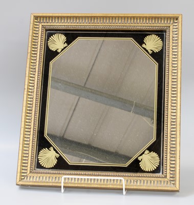 Lot 138 - A Gilt Framed Verre Eglomise Mirror, decorated...