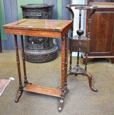 Lot 1365 - A Regency Rosewood Plant Table, the removeable...