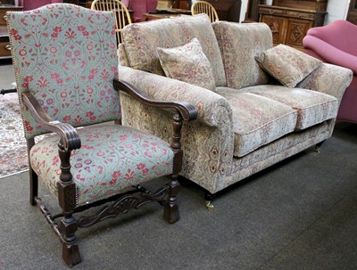 Lot 1330 - A Parker Knoll Two Seater Sofa, upholstered in...