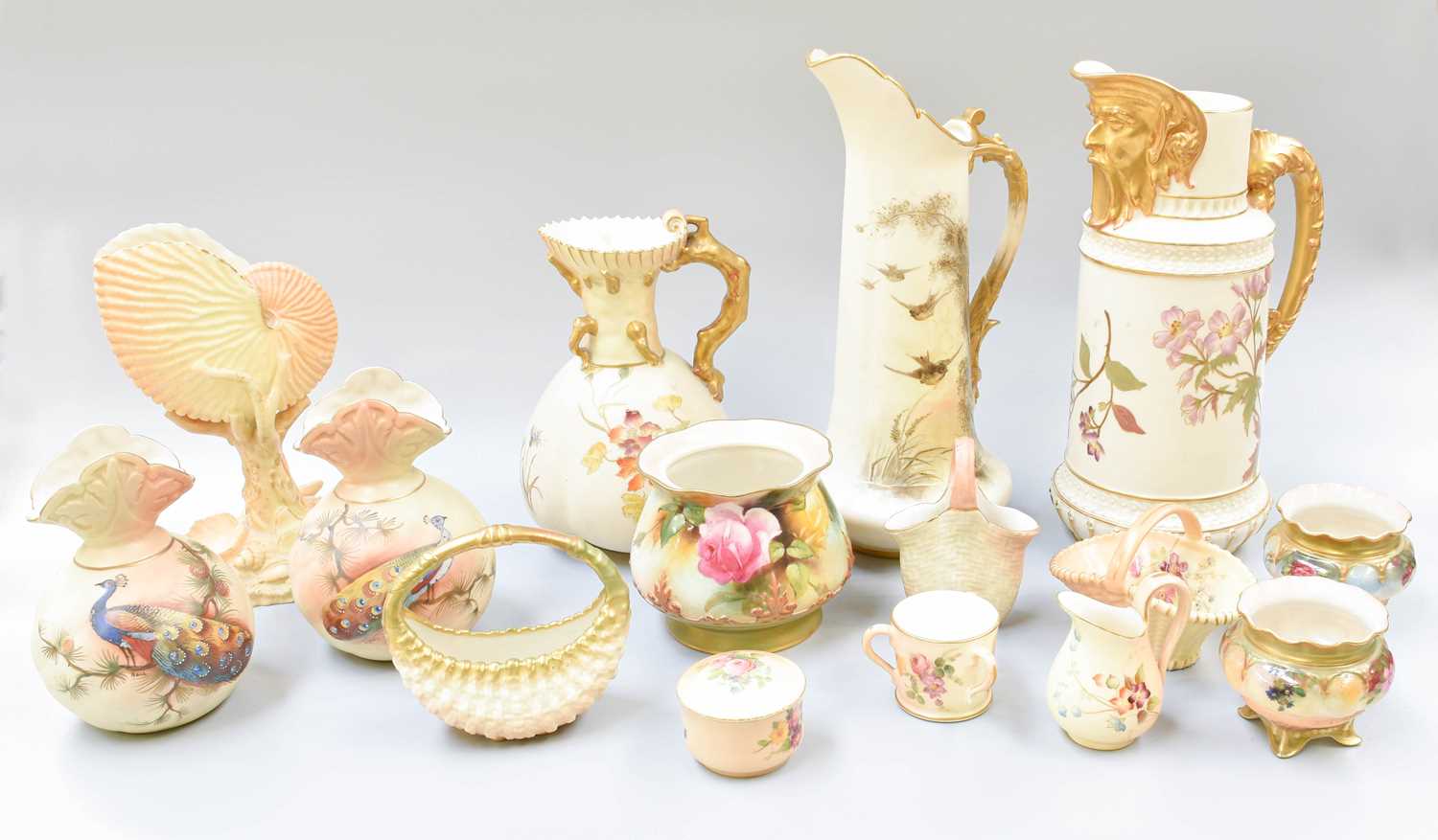 Lot 228 - A Collection of Royal Worcester Blush...