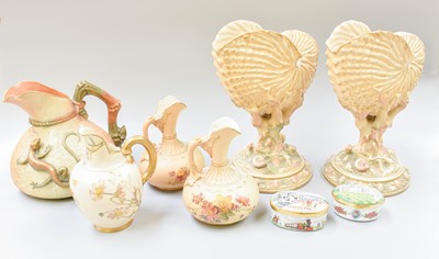 Lot 231 - A Collection of Royal Worcester Blush...