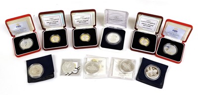 Lot 389 - Assorted UK and World Silver Proof Coins, 11...