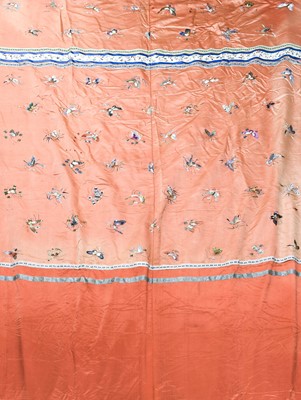 Lot 240 - ~ A Chinese Silkwork Panel, late 19th/early...