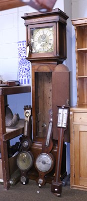 Lot 1293 - An Oak Cased Longcase Clock, with eight day...