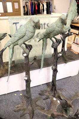 Lot 354 - A Pair of Life Sized Cast Metal Garden Statues,...