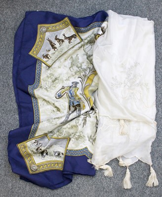 Lot 1187 - Hermes Silk Scarf 'Petite Venerie' within a...