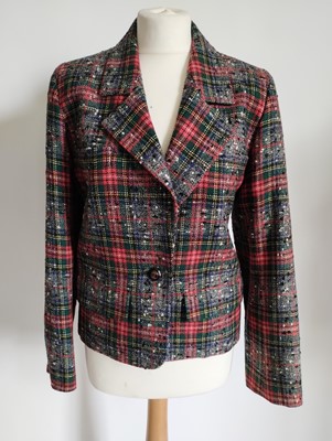 Lot 1086 - Circa 1980s Saint Laurent Rive Gauche Tartan...